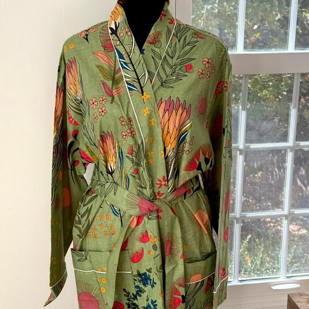 BRAND NEW Cotton Kimono Robes for Women Kimono Sleepwear Drees Indian Dressing